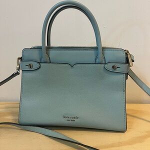Kate Spade Blue Leather Handbag